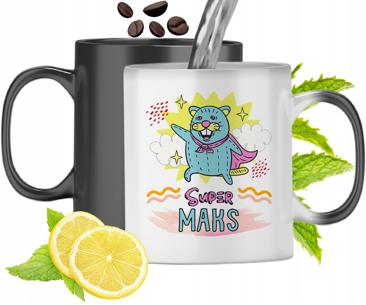 Dla Maksa Kubek Magiczny Syna Dziecka Prezent Z Nadrukiem Ze Zdjęciem