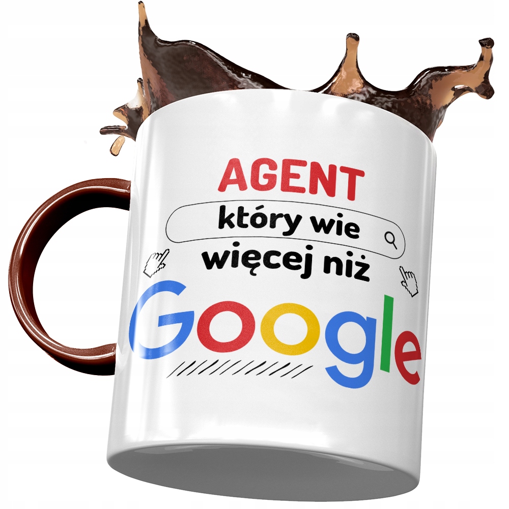 Kubek Bordowy Dla Agenta Który Wie Więcej Prezent Z Nadrukiem Ze Zdjęciem