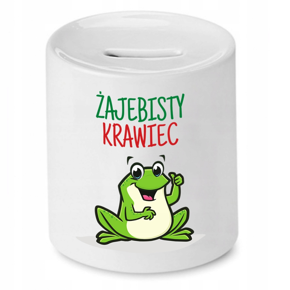 Skarbonka Dla Krawcowej Krawca Żajebisty Krawiec Z Nadrukiem Ze Zdjęciem