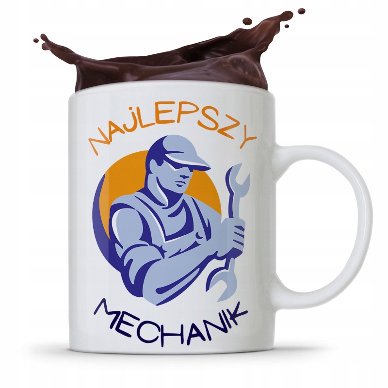 Kubek Prezent Dla Mechanika Najlepszy Mechanik Z Nadrukiem Ze Zdjęciem