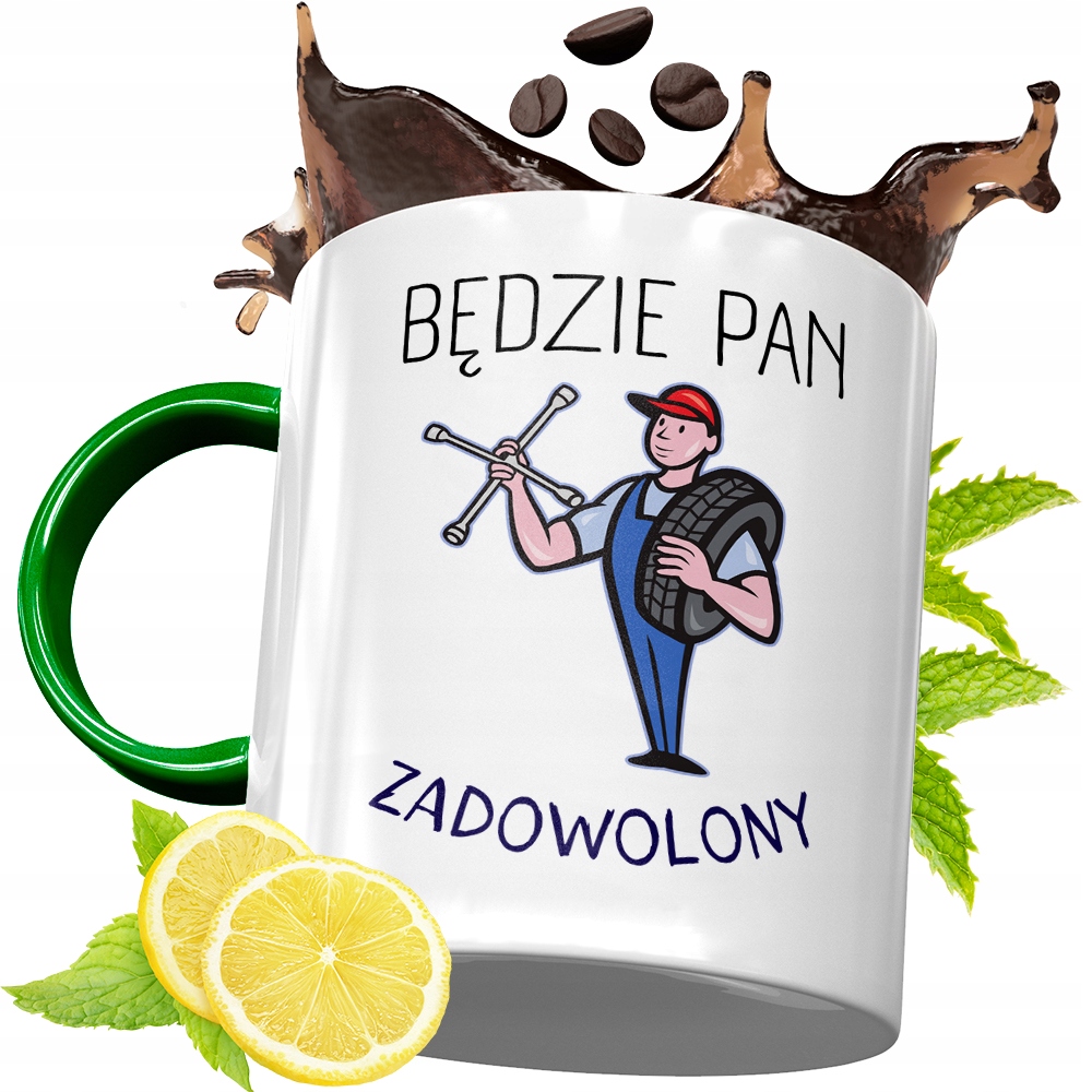 Kubek Zielony Dla Mechanika Na Urodziny Prezent