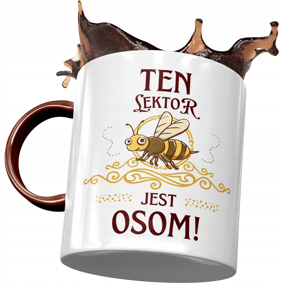 Kubek Bordowy Dla Lektora Jest Osom! Prezent Z Nadrukiem Ze Zdjęciem