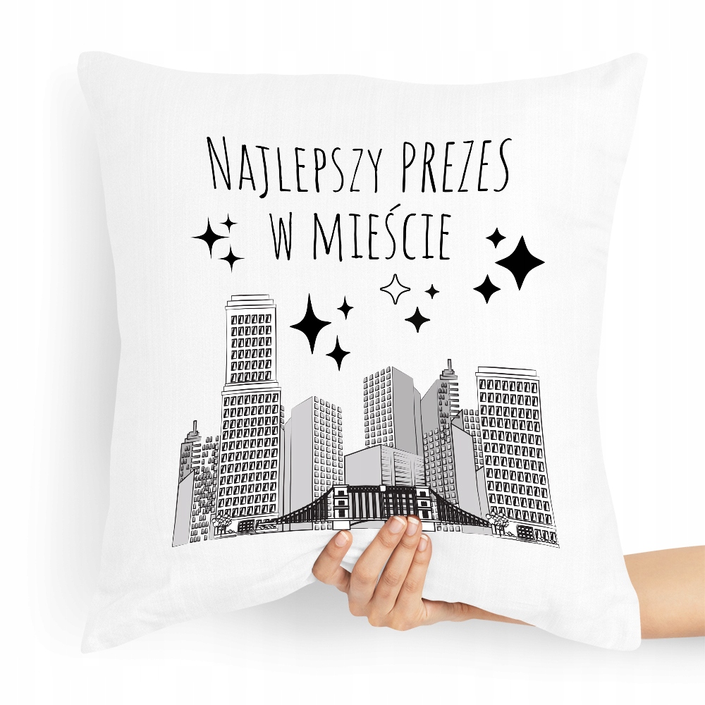 Dla Prezesa Viceprezesa Poduszka Najlepszy Prezes Z Nadrukiem Ze Zdjęciem