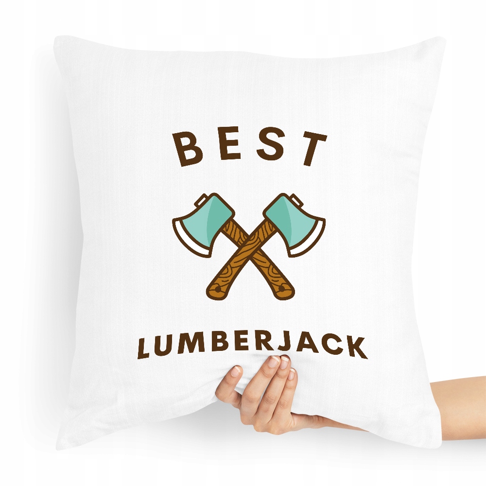 Prezent Poduszka Dla Drwala Best Lumberjack Z Nadrukiem Ze Zdjęciem