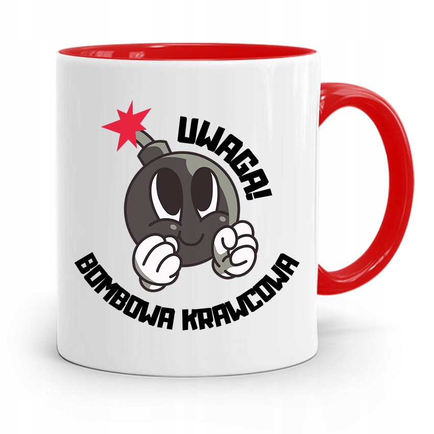 Kubek Czerwony Krawca Krawcowej Bombowa Krawcowa Z Nadrukiem Ze Zdjęciem