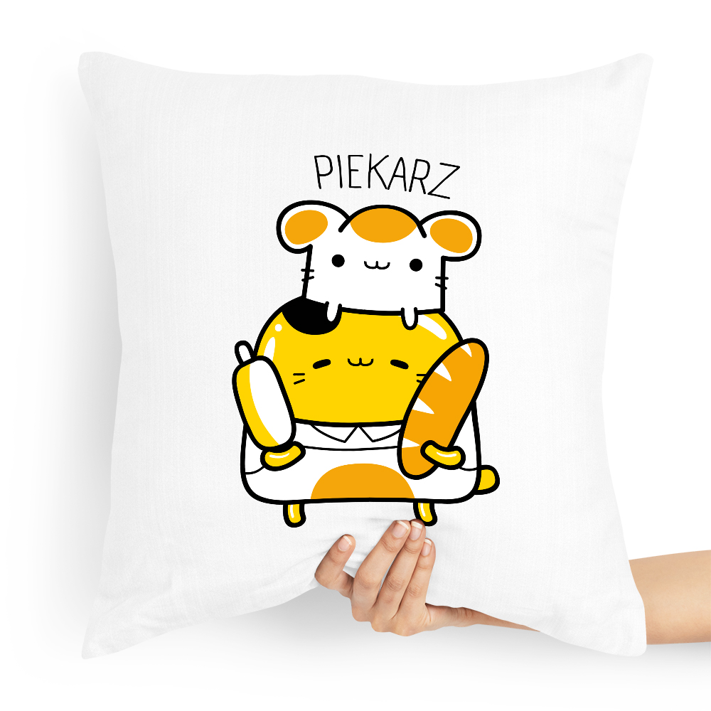 Poduszka Prezent Dla Piekarza Piekarz Cukiernik Z Nadrukiem Ze Zdjęciem