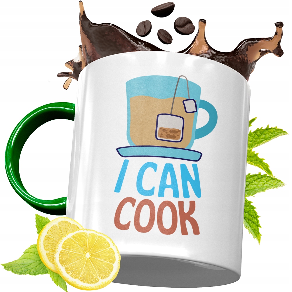 Kubek Zielony Dla Kucharza Idealny Prezent Z Nadrukiem Ze Zdjęciem