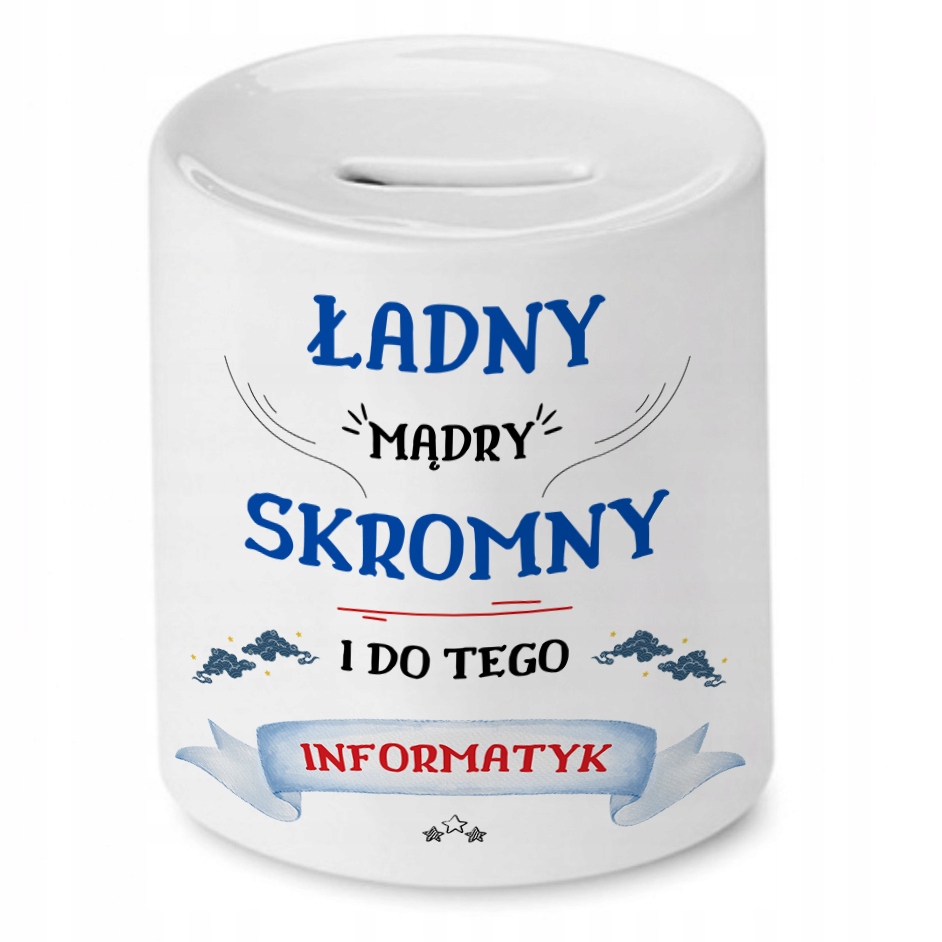 Skarbonka Dla Informatyka Na Imieniny Prezent Z Nadrukiem Ze Zdjęciem