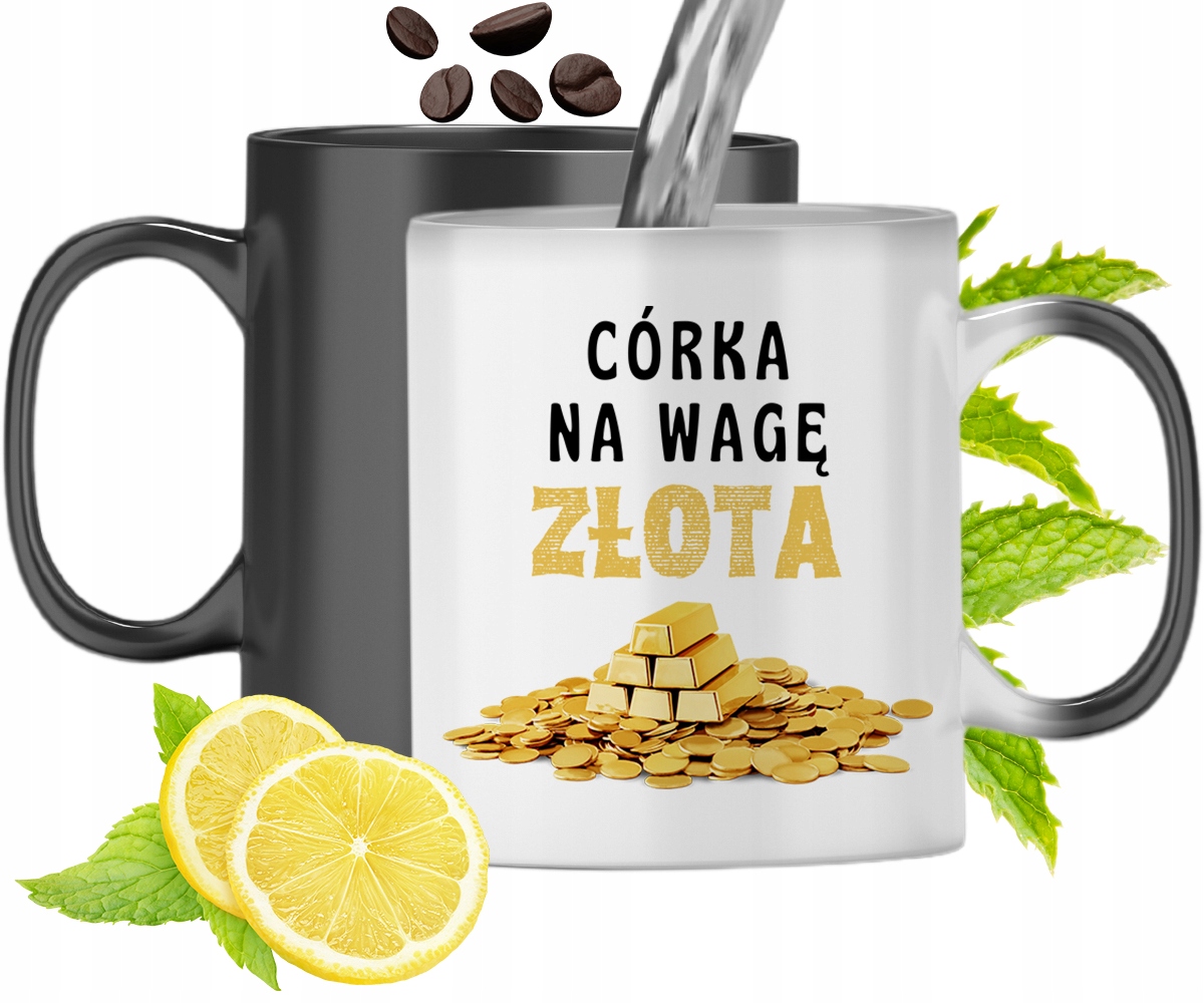 Kubek Magiczny Dla Córki Zmieniający Kolor Z Nadrukiem Ze Zdjęciem