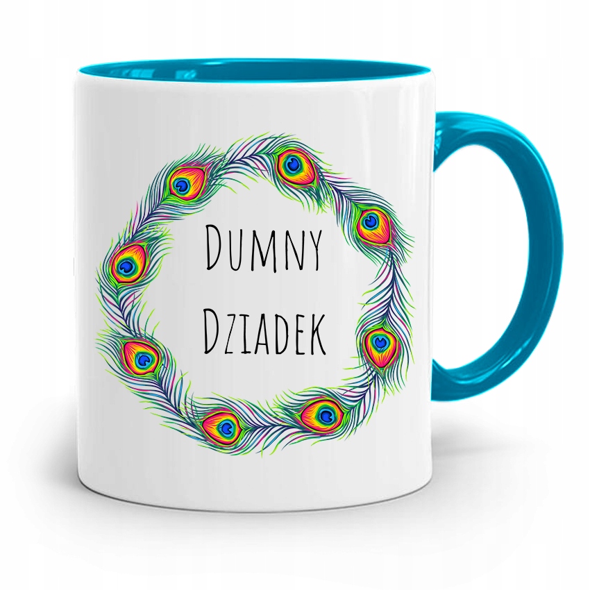 Kubek Błękitny Dzień Dziadka Dumny Dziadek Z Nadrukiem Ze Zdjęciem