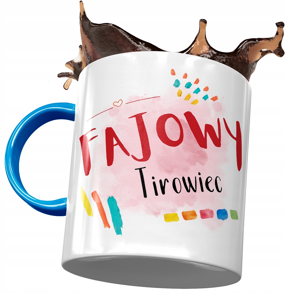 Kubek Błękitny Dla Tirowca Fajowy Tirowiec Prezent Z Nadrukiem Ze Zdjęciem