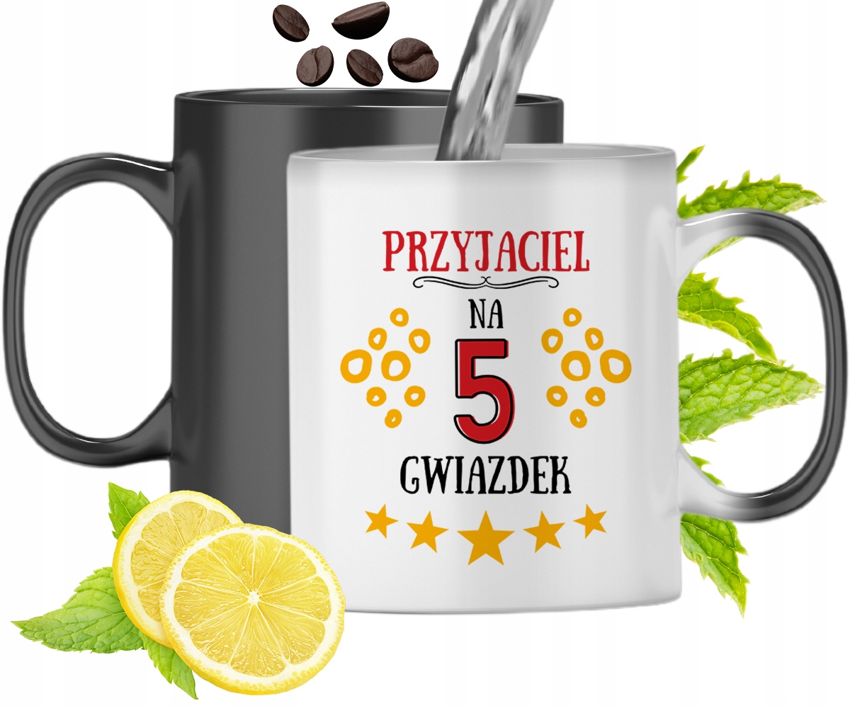 Dla Przyjaciela Kubek Magiczny Na Prezent Z Nadrukiem Ze Zdjęciem