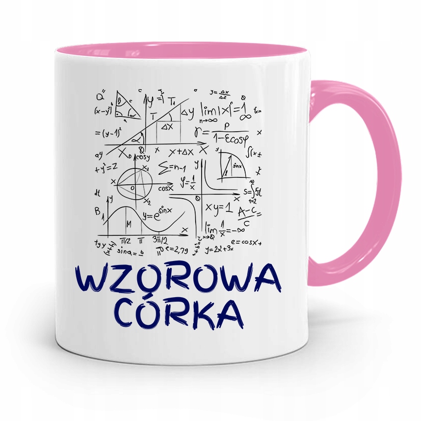 Kubek Różowy Prezent Dla Córki Wzorowa Córka Z Nadrukiem Ze Zdjęciem