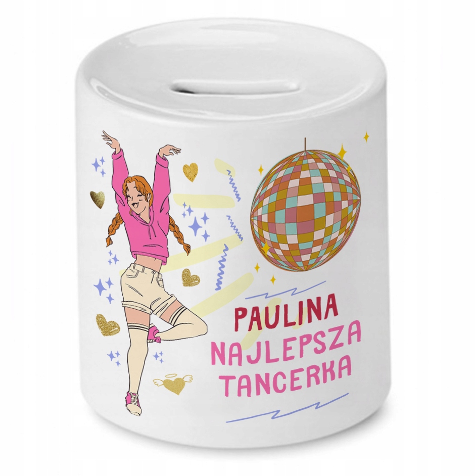 Skarbonka 330 Ml Dla Pauliny Córki Dziecka Z Nadrukiem Ze Zdjęciem