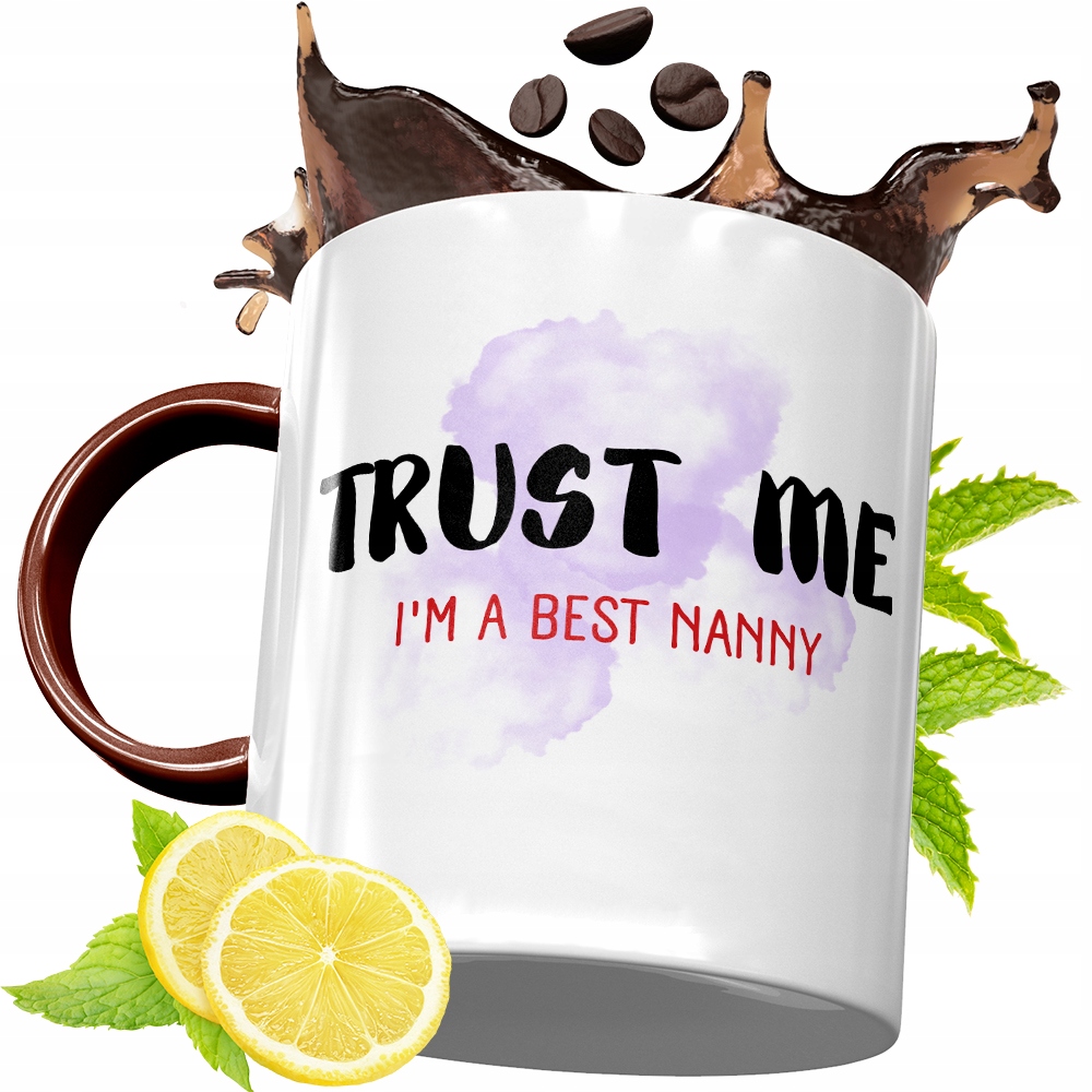 Kubek Bordowy Dla Niani Na Urodziny Prezent Z Nadrukiem Ze Zdjęciem