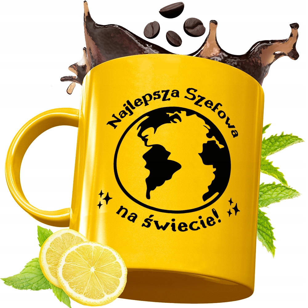 Złoty Kubek Premium Dla Szefowej Prezent Z Nadrukiem Ze Zdjęciem