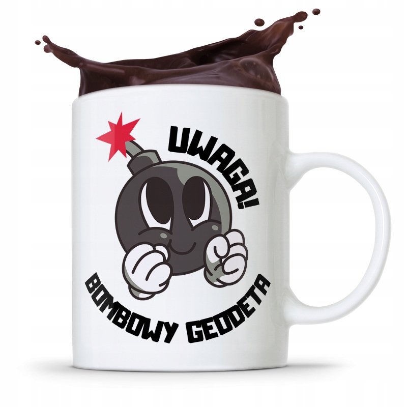 Kubek Prezent Dla Geodety Bombowy Geodeta Z Nadrukiem Ze Zdjęciem