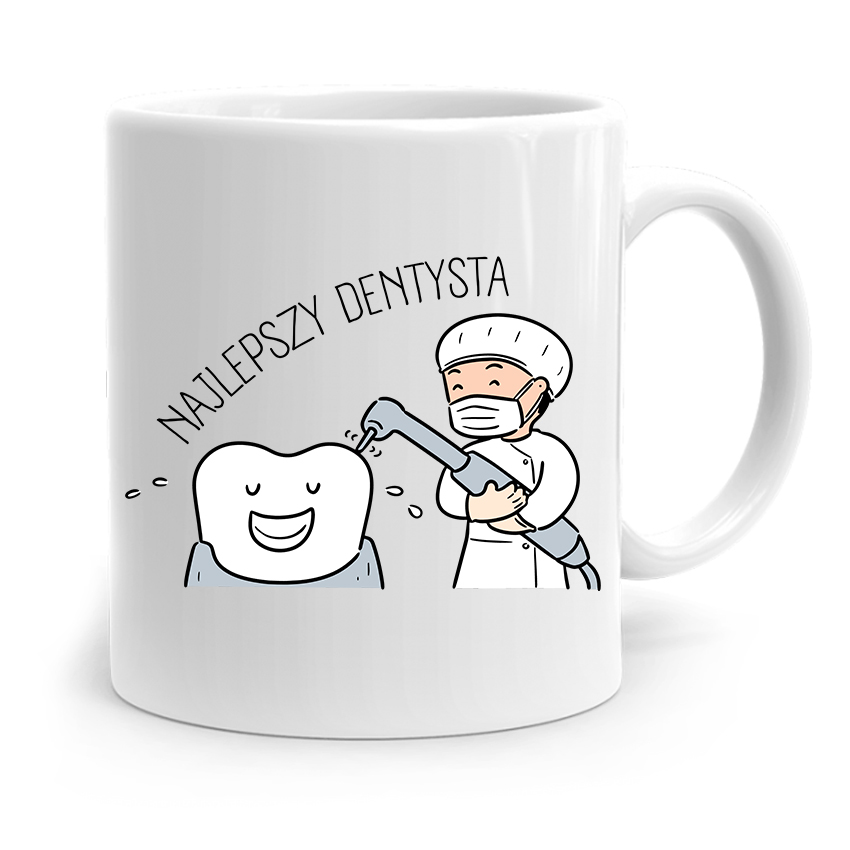 Kubek Prezent Dla Dentysty Najlepszy Dentysta Z Nadrukiem Ze Zdjęciem