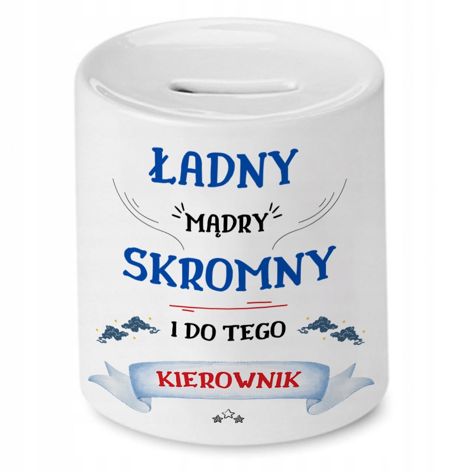 Skarbonka Dla Kierownika Na Urodziny Na Prezent Z Nadrukiem Ze Zdjęciem