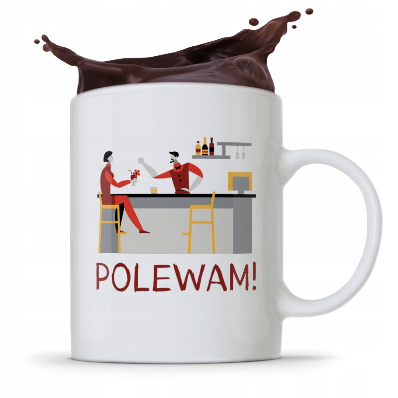 Kubek Prezent Dla Barmana Barmanki Polewam Z Nadrukiem Ze Zdjęciem