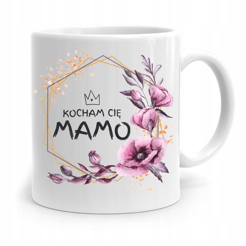 Kubek Prezent Dla Mamy Matki Kocham Cię Mamo! Z Nadrukiem Ze Zdjęciem