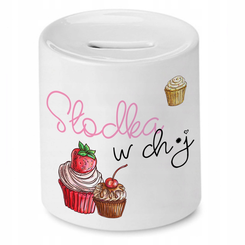 Skarbonka Śmieszna Zabawna Słodka W Ch*J Prezent Z Nadrukiem Ze Zdjęciem