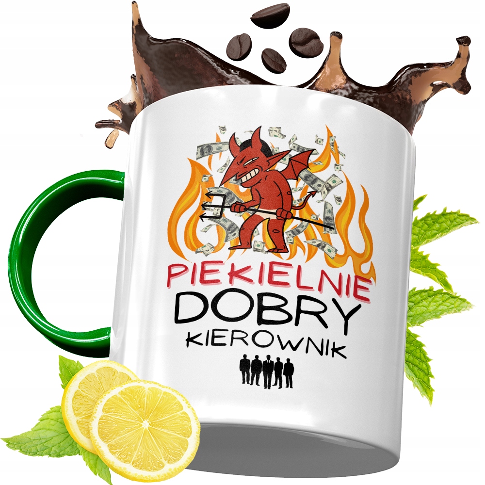Kubek Zielony Dla Kierownika Na Urodziny Prezent Z Nadrukiem Ze Zdjęciem