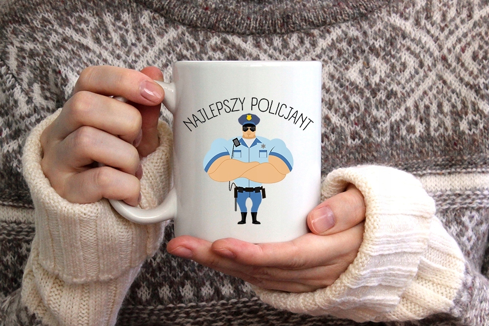 Kubek Prezent Dla Policjanta Policjantki Zaufaj Mi Z Nadrukiem Ze Zdjęciem