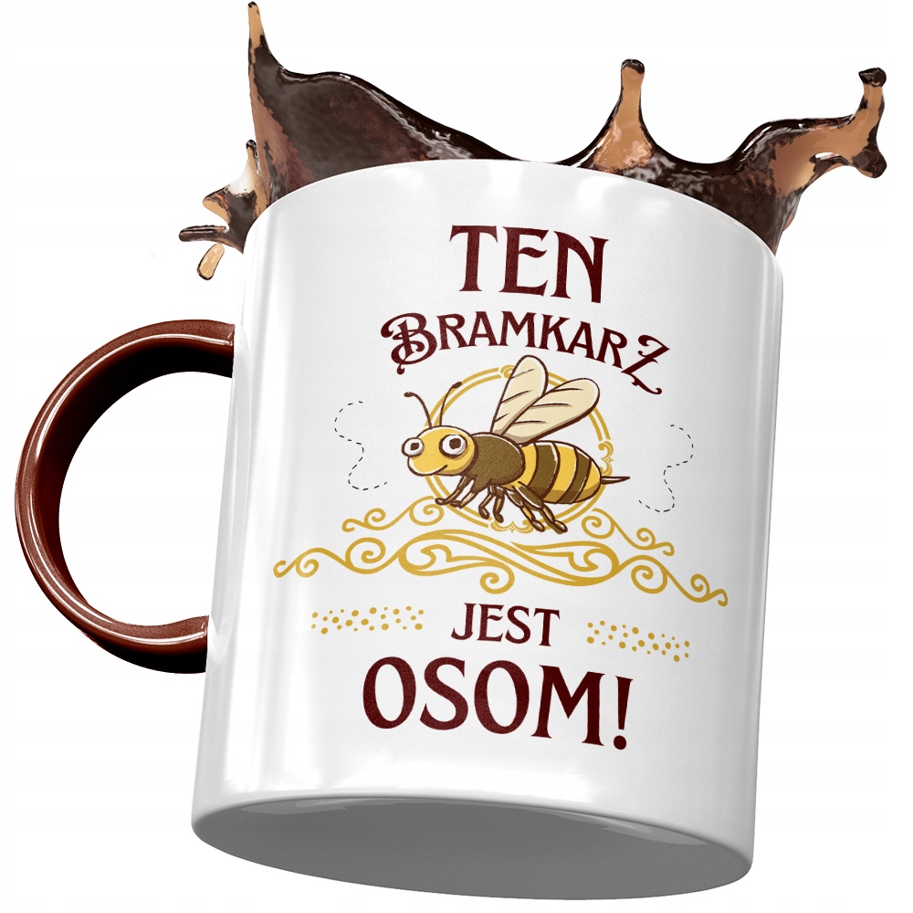 Kubek Bordowy Dla Bramkarza Jest Osom! Prezent Z Nadrukiem Ze Zdjęciem