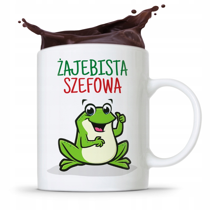 Kubek Prezent Dla Szefowej Żajebista Szefowa Z Nadrukiem Ze Zdjęciem