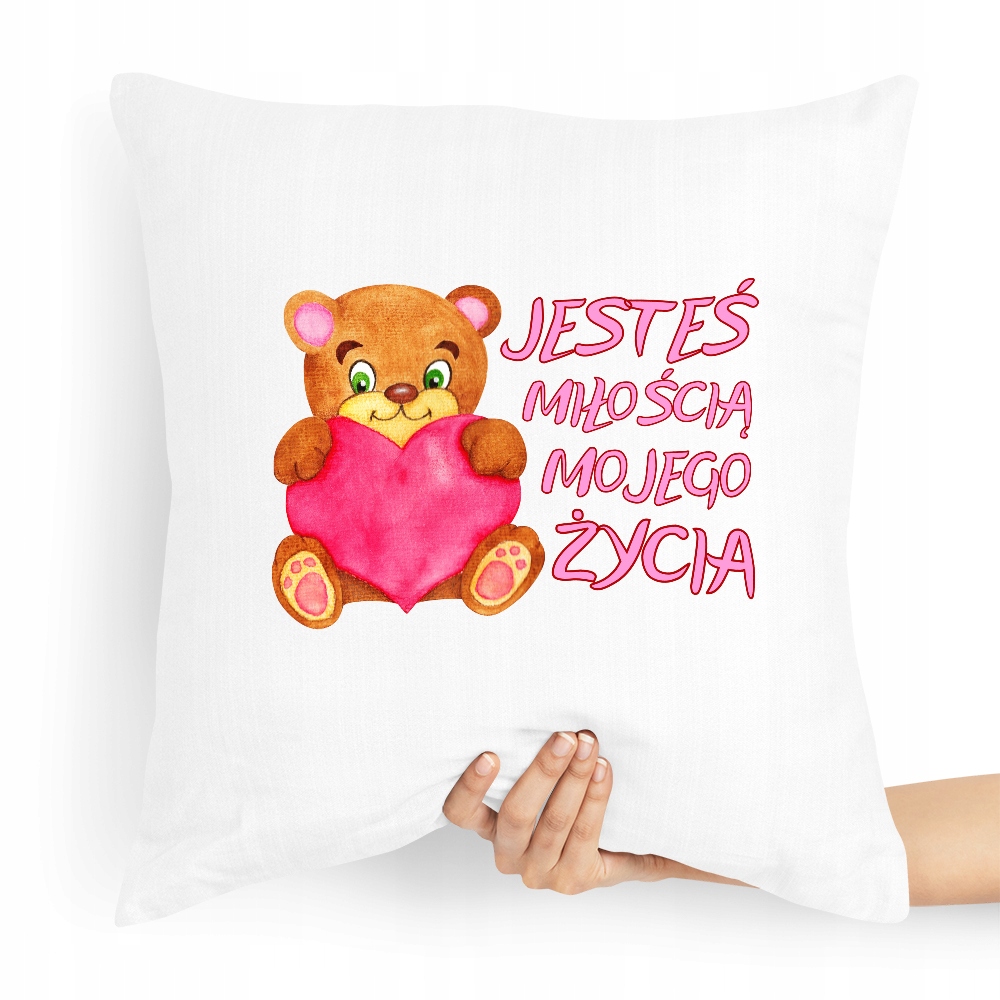 Poduszka Na Walentynki Miłość Mojego Życia Z Nadrukiem Ze Zdjęciem
