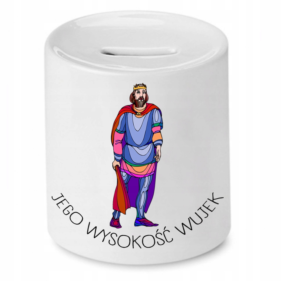 Skarbonka Dla Wujka Jego Wysokość Wujek Prezent Z Nadrukiem Ze Zdjęciem