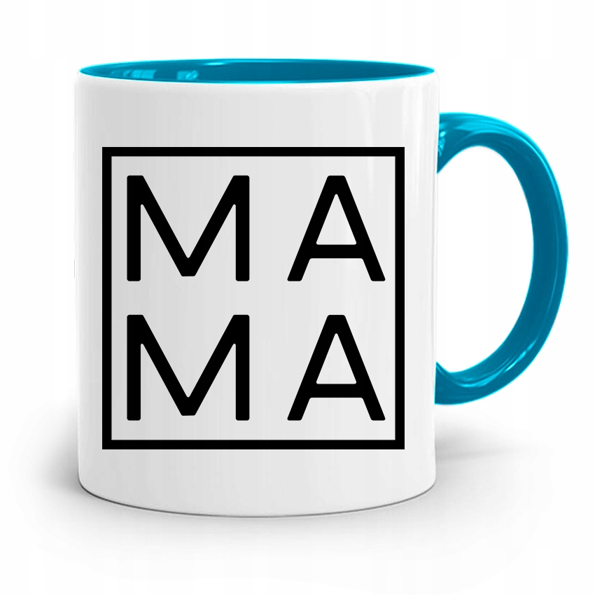 Kubek Błękitny Dla Mamy Matki Mama Prezent Z Nadrukiem Ze Zdjęciem