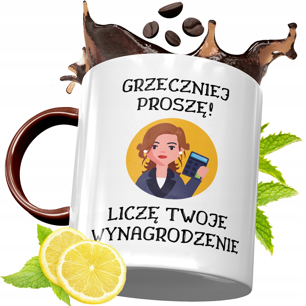 Kubek Bordowy Dla Księgowego Na Urodziny Prezent Z Nadrukiem Ze Zdjęciem