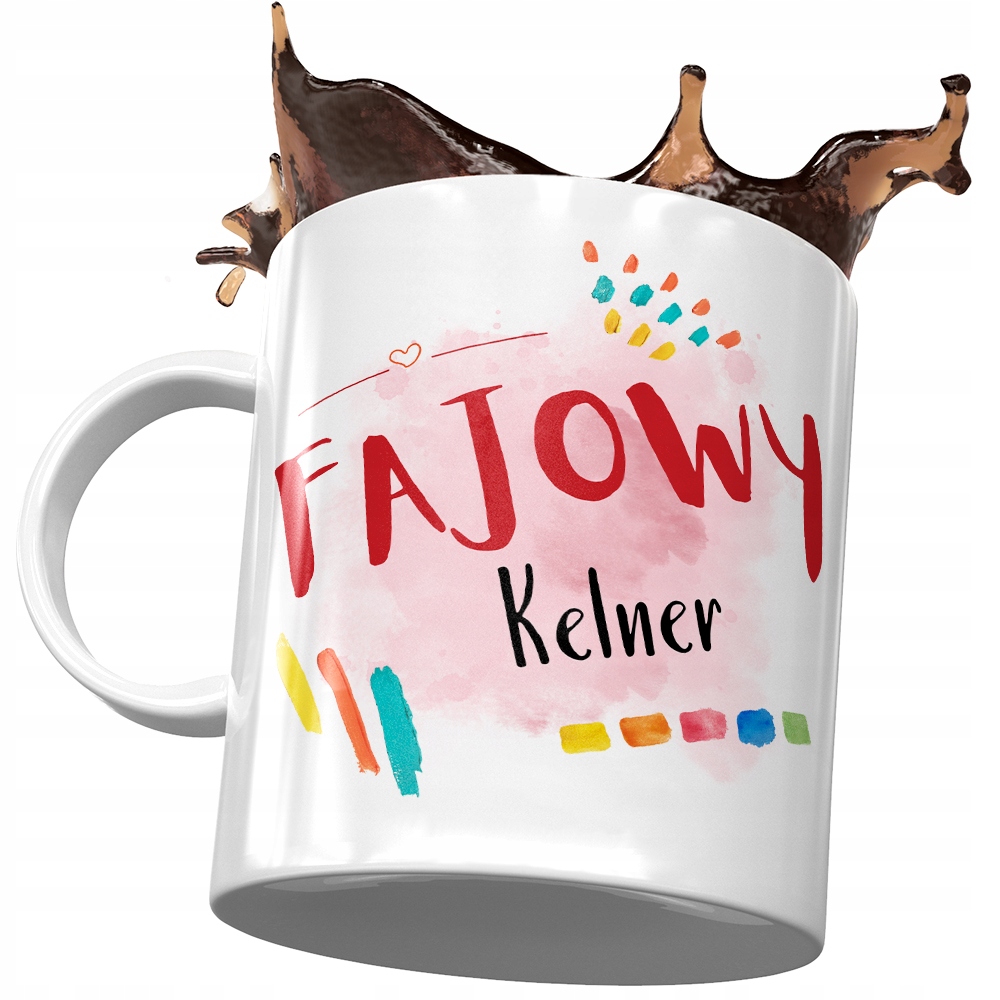 Kubek Dla Kelnera Fajowy Kelner Prezent Z Nadrukiem Ze Zdjęciem