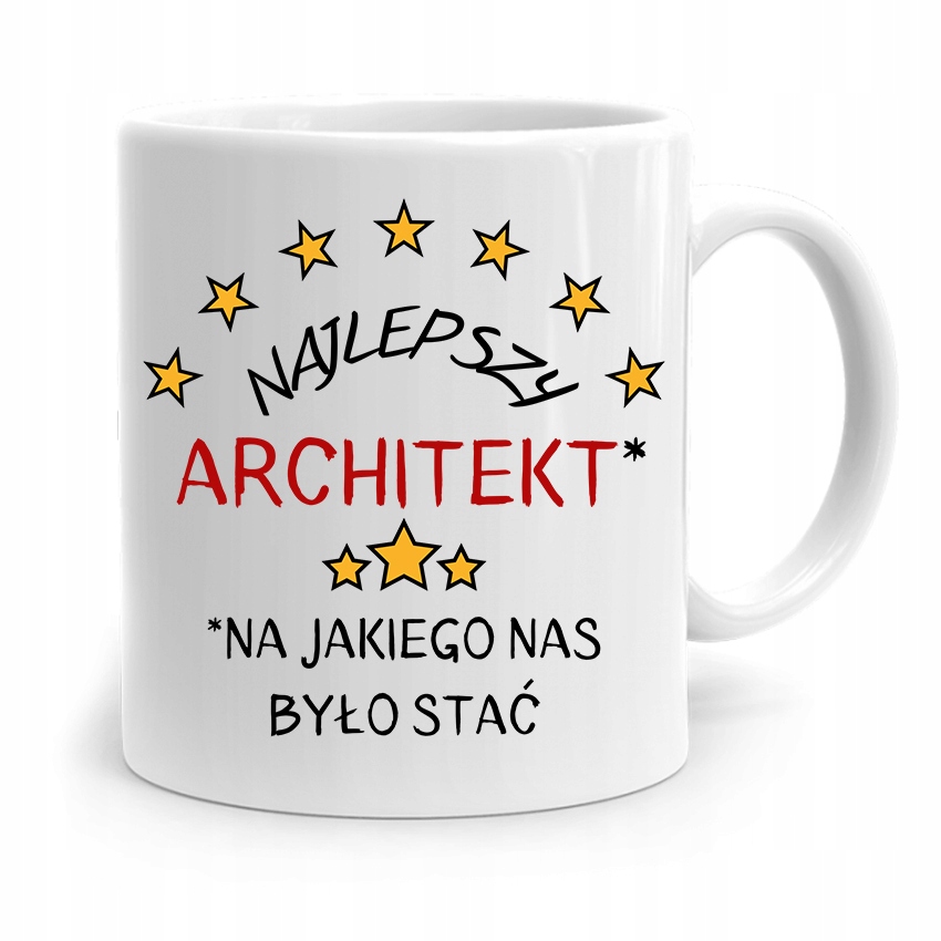 Kubek Architekta Projektanta Najlepszy Architekt Z Nadrukiem Ze Zdjęciem