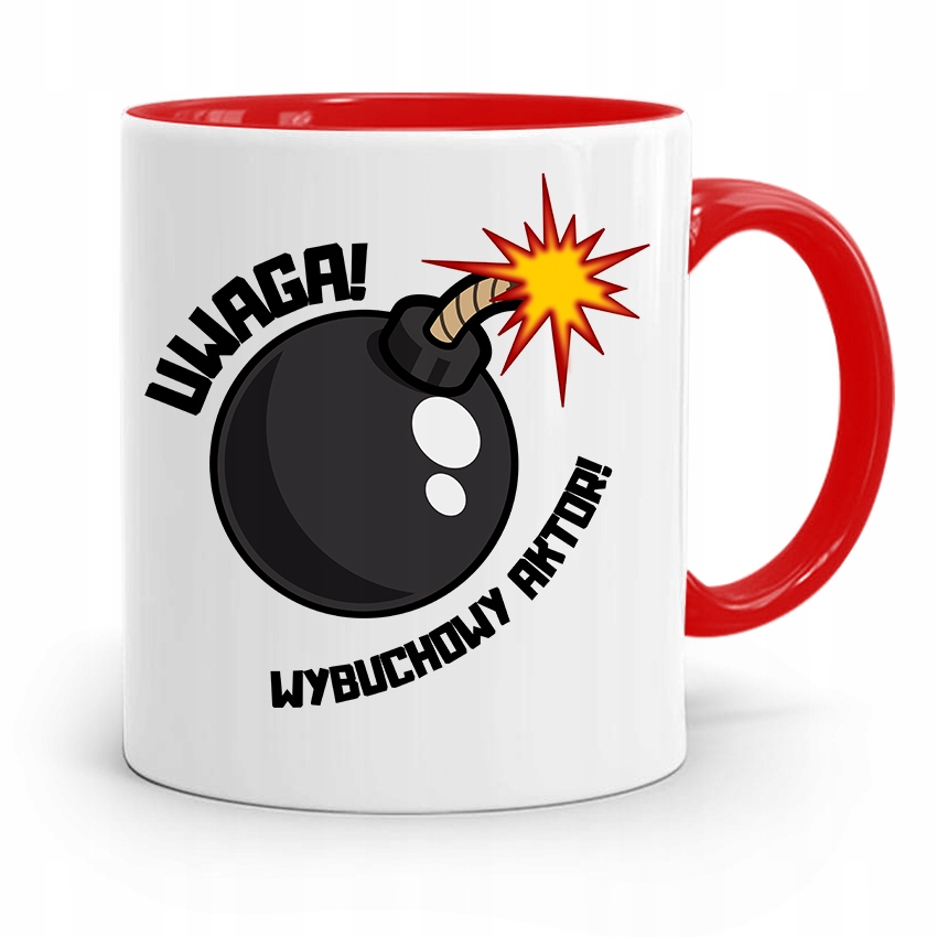 Dla Aktora Aktorki Kubek Czerwony Prezent Urodziny Z Nadrukiem Ze Zdjęciem