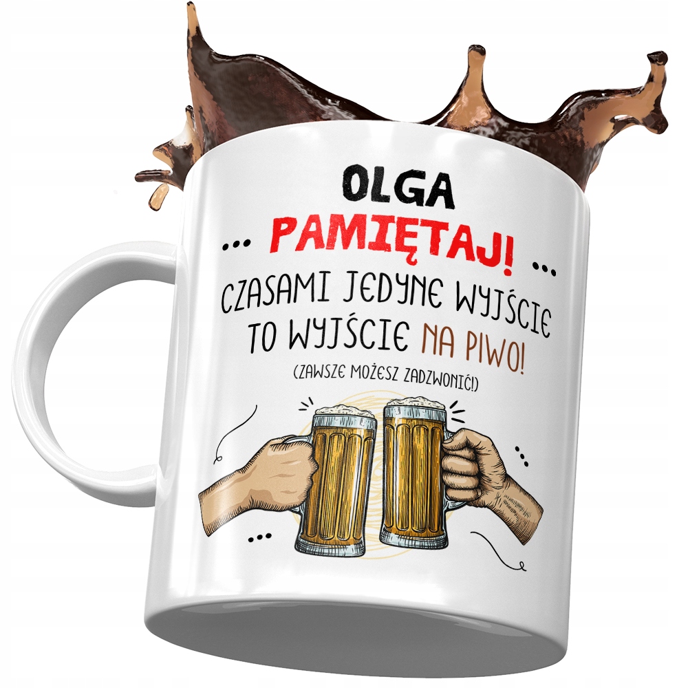 Kubek Dla Olgi Dziewczyny Koleżanki Żony Prezent Z Nadrukiem Ze Zdjęciem