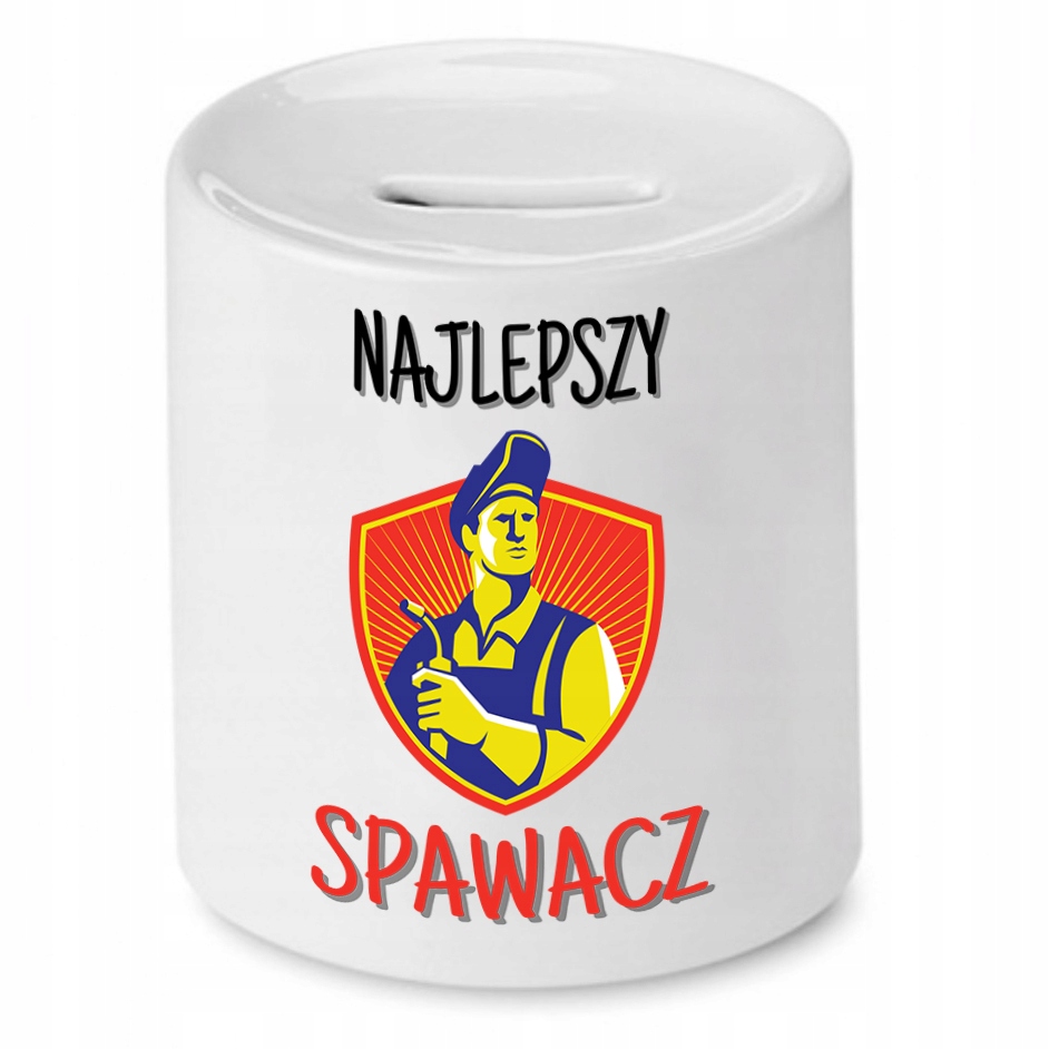 Skarbonka Prezent Dla Spawacza Najlepszy Spawacz Z Nadrukiem Ze Zdjęciem