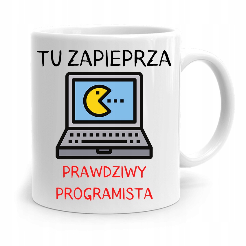 Kubek Prezent Informatyka Programisty Tu Zapieprza Z Nadrukiem Ze Zdjęciem