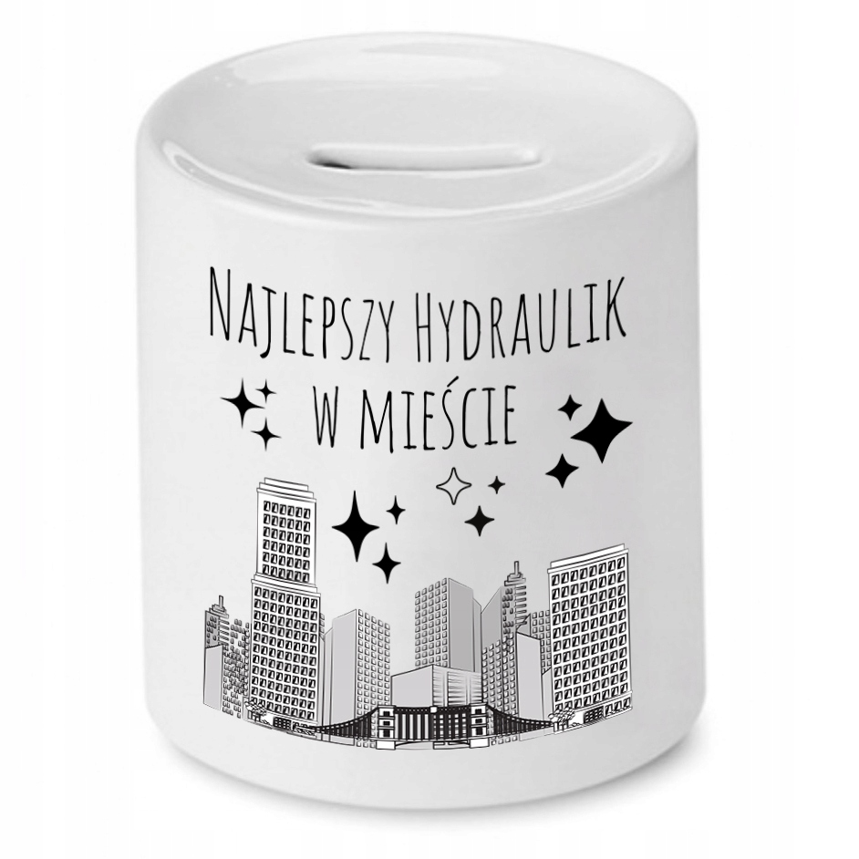 Skarbonka Dla Hydraulika Najlepszy W Mieście Z Nadrukiem Ze Zdjęciem
