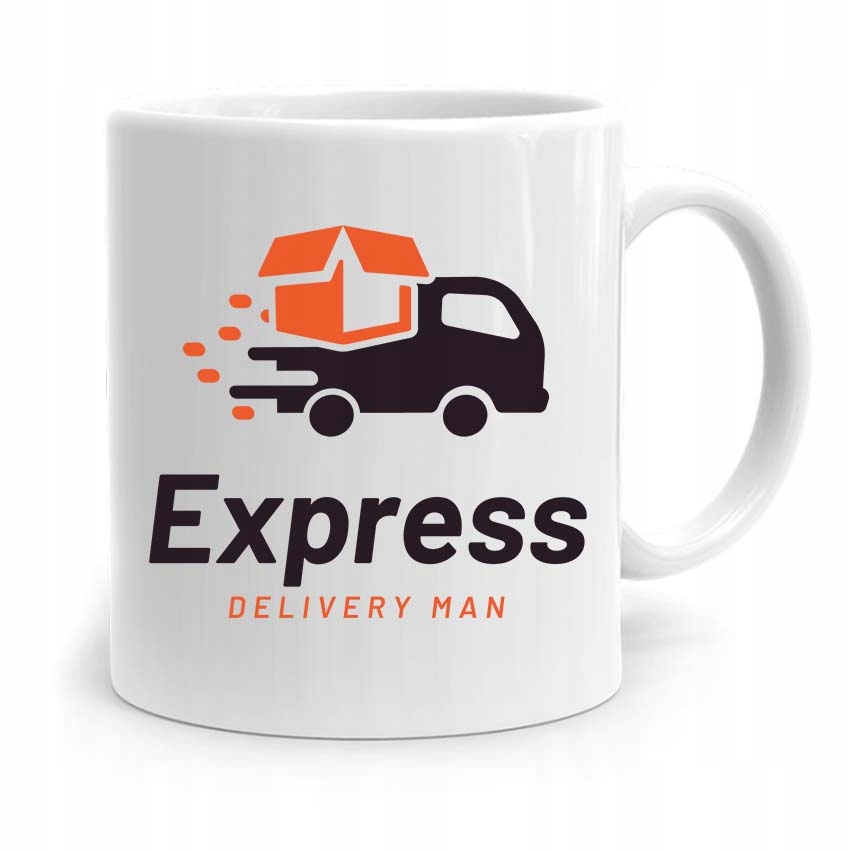 Kubek Prezent Dla Kuriera Express Delivery Man Z Nadrukiem Ze Zdjęciem