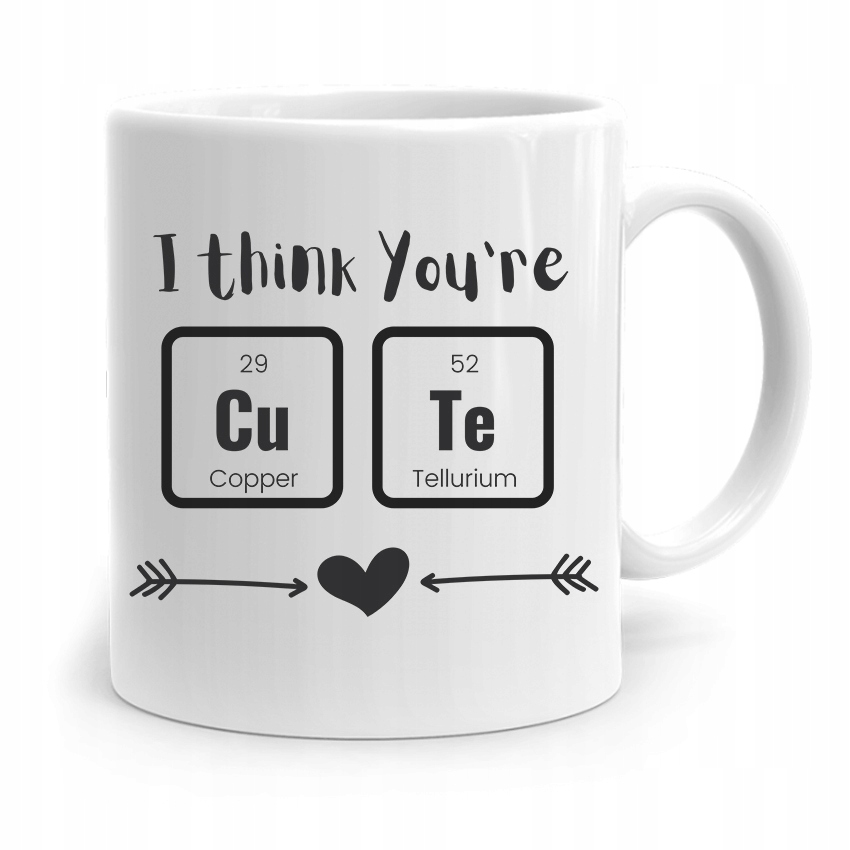 Kubek Na Dzień Chłopaka I Think You're Cute Z Nadrukiem Ze Zdjęciem