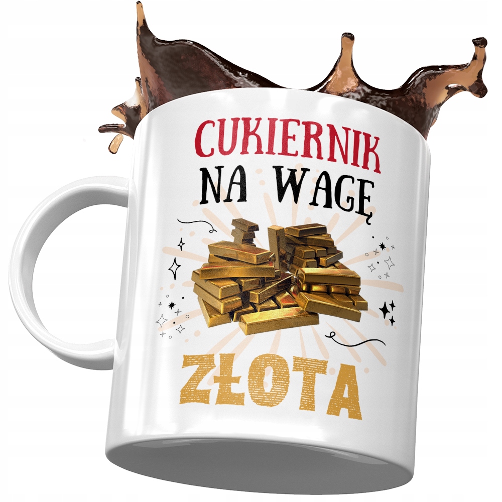 Dla Cukiernika Kubek Na Urodziny Na Prezent Z Nadrukiem Ze Zdjęciem