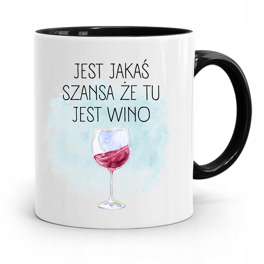 Kubek Czarny Dla Dziewczyny Jest Jakaś Szansa Z Nadrukiem Ze Zdjęciem