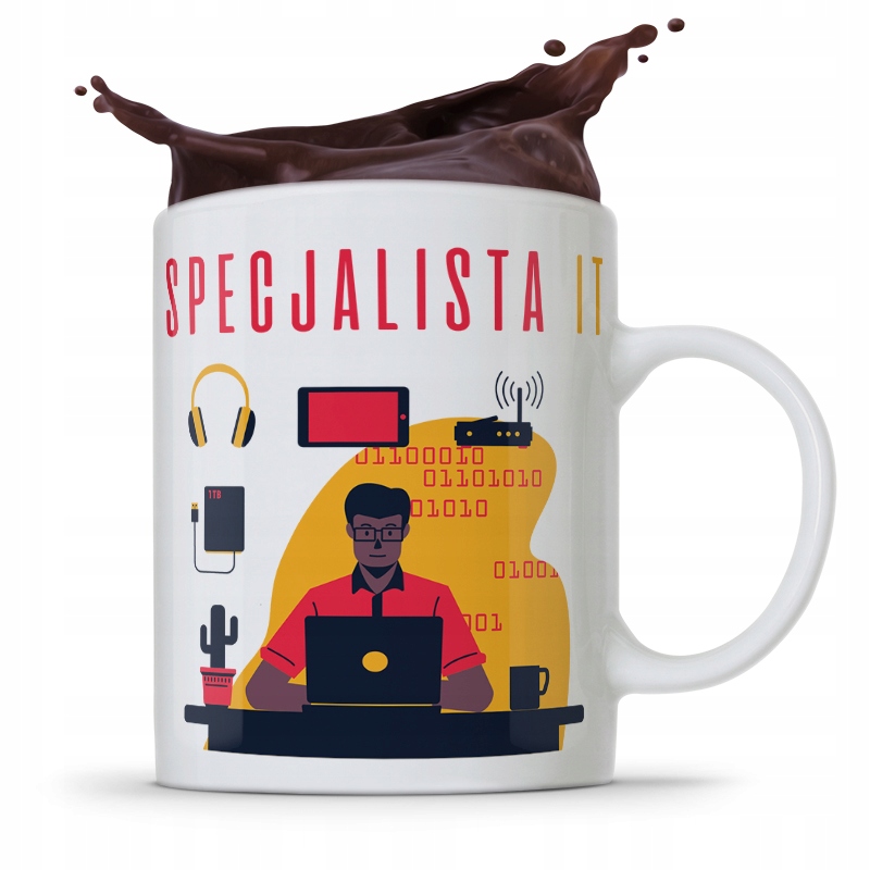 Kubek Informatyka Programisty Specjalista It Z Nadrukiem Ze Zdjęciem