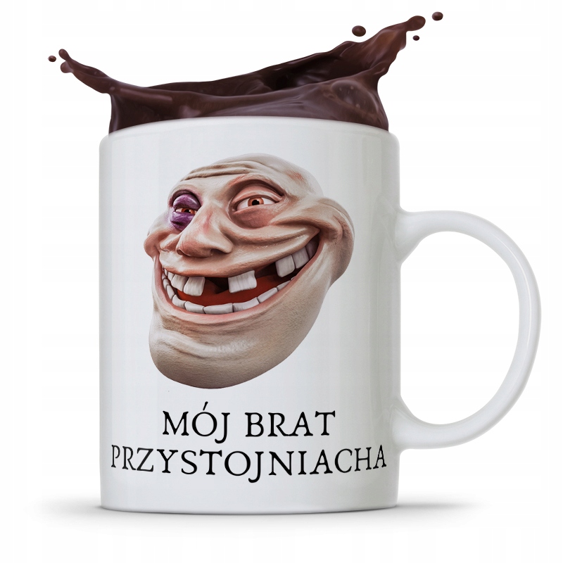 Kubek Prezent Dla Brata Mój Brat Przystojniacha Z Nadrukiem Ze Zdjęciem