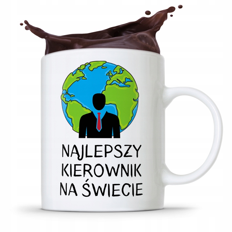 Kubek Prezent Dla Kierownika Najlepszy Kierownik Z Nadrukiem Ze Zdjęciem