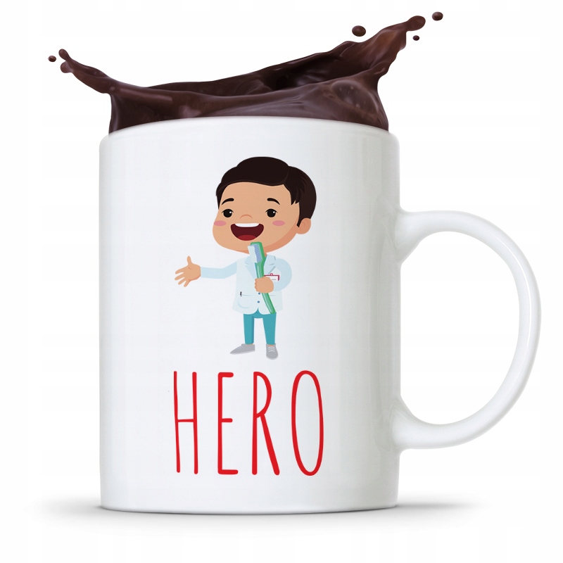 Kubek Prezent Dla Dentysty Stomatologa Me Hero Z Nadrukiem Ze Zdjęciem