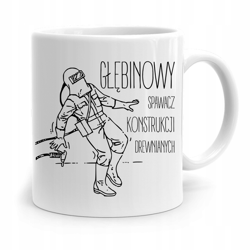 Kubek Prezent Dla Spawacza Głębinowy Spawacz Z Nadrukiem Ze Zdjęciem